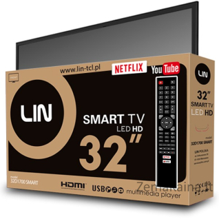 32 colių televizorius LIN 32D1700 SMART HD Ready DVB-T2
