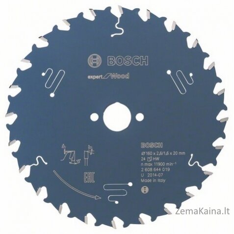 „Bosch Pilarska“ medienos ekspertas 160 x 20 mm 24Z (2608644019)