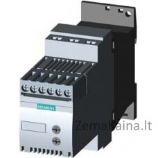 „Siemens SoftStart“ 3 fazės 200-480VAC 12.5A 5.5kW/400 V UC = 110-230 V AC/DC S00 (3RW3017-1BB14)
