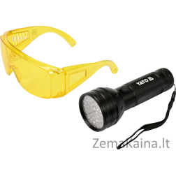 „Yato UV“ žibintuvėlis 51 LED 3 x 1,5 V + stiklinės (YT-08581)