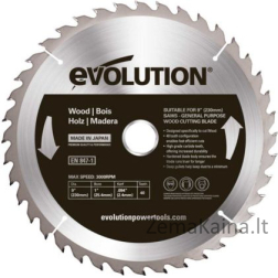 „Evolution Widiowa TCT“ pjūklas medienai pjaustyti 230 mm 40z (EVO-230-40-D)