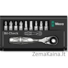 „Wera“ bitų patikrinimas 10 „Zyklop Mini 1 10 El“ įrankių rinkinys. (05073645001)