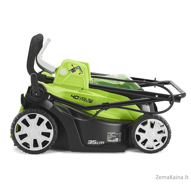 40V 35 cm akumuliatorinė vejapjovė Greenworks G40LM35 - 2501907 2