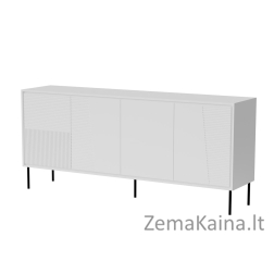4D ABI komoda 200x45x88 matinė balta
