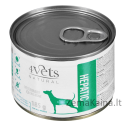 4VETS Natural Hepatic Dog  - drėgnas ėdalas šunims - 185 g