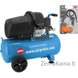 „Airpress HL 425-50“ (+ priedų rinkinys) 8bar 50L (36888) kompresorius