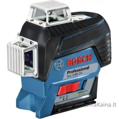 „Bosch Plocal Laser GLL“ 3-80 cg žalia 30 m