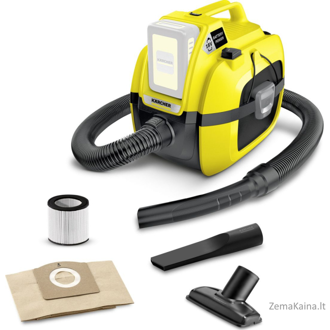 Rankinis dulkių siurblys „Karcher WD 1 Compact Battery“