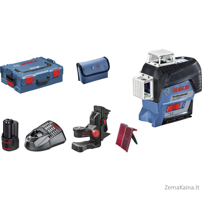 „Bosch Plocal Laser GLL“ 3-80 C raudonas 30 m