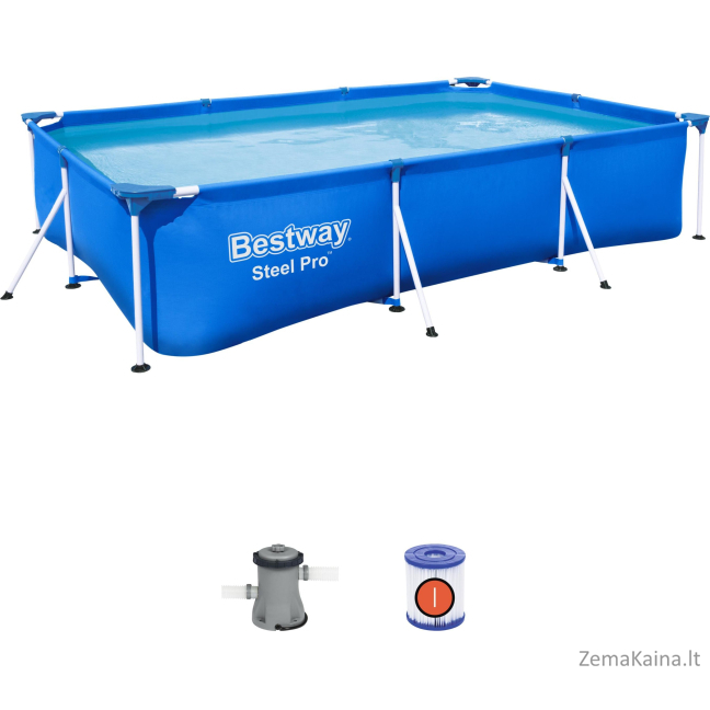 „Bestway“ rėmo baseino plienas Pro 300x201cm 3in1 (56411)