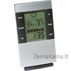Oro stoties terdens termometras / daugiafunkcinis higrometras su laikrodžiu ir kalendoriumi TER6374