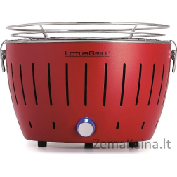 LotusGrill Mini Charcoal Tourist Grill 26 cm x 26 cm raudona