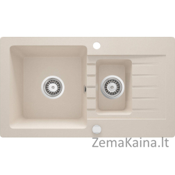 Deante Deante Zorba 1.5 -Chamber kriauklė su dreneriu - smėlio spalvos