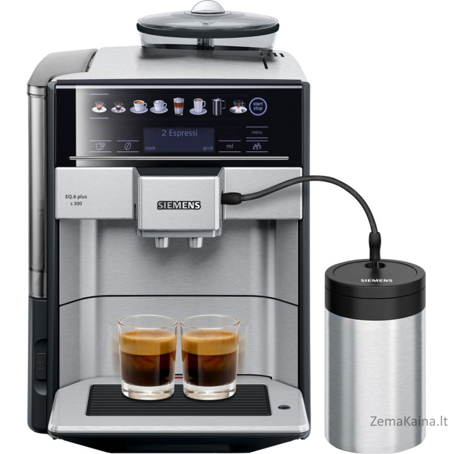 „Siemens Eq.6 Plus S300 TE653M11RW“ slėgio espreso aparatas