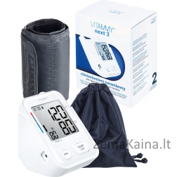 „Vitammy Vitammy“ Kitas 3 amatų slėgio matuoklis su rankogaliu 22–40 cm su novatorišku stendu, balso funkcija ir praktinis maitinimo šaltinis naudojant USB