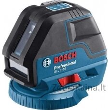„Bosch Cross Laser GLL“ 3-50 raudonos 10 m