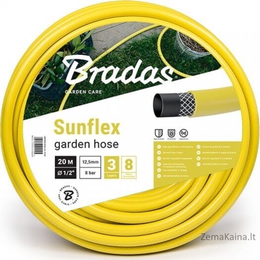 Bradas Sunflex 3 sluoksnių sodo žarna 3/4" 25m WMS5/850 Bradas 1827