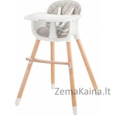 „KinderKraft Sienna 2in1“ šėrimo kėdė, pilka (KKSiengry0000)