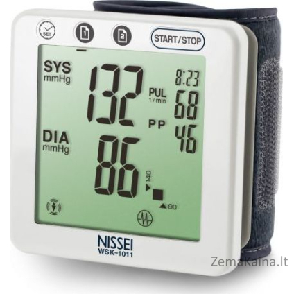Nissei WSK-1011 elektroninis riešo kraujospūdžio matuoklis