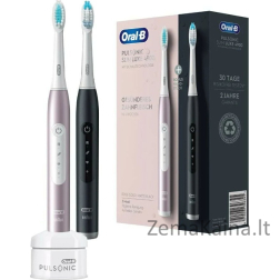 „Oral-B Pulsonic Slim Luxe 4900 Rose/Black“ dantų šepetėlis