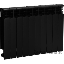 KFA vonios radiatorius ALIUMININIS RADIATORIUS KFA G500F (789-100-81) 10 ELEMENTŲ. JUODA // GR-AL-KZA-G500F/10-BLACK