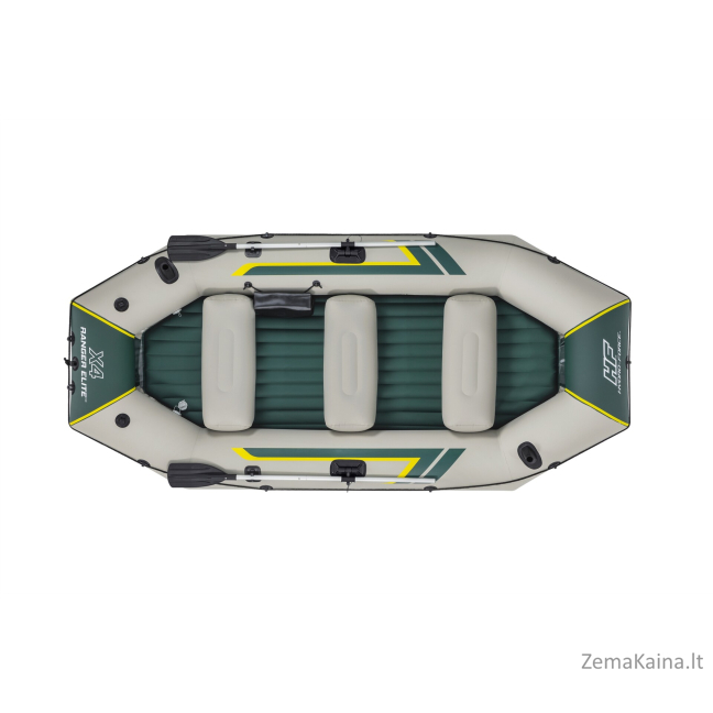 Bestway Ranger Elite X4 Raft, 320х148х47 cm, 4-vietė pripučiama valtis kietu dugnu 2