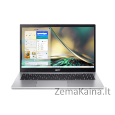 Acer Aspire 3 A315-59-53ER Knyginis kompiuteris 39,6 cm (15.6") „Full HD“ Intel® Core™ i5 i5-1235U 8 GB DDR4-SDRAM 256 GB SSD Wi-Fi 5 (802.11ac) Windows 11 Home Sidabras Naujas / Repack