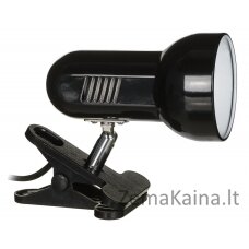 Activejet Prisegama stalinė lempa, juoda, metalinė, E27 sriegis