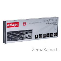 Activejet belaidė klaviatūra K-3803SW, maitinama iš 1x 1,5 V AAA baterijos