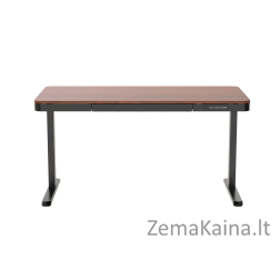 ACTIVEJET rašomasis stalas su elektriniu aukščio reguliavimu 140x70 ET119W-C juoda/kalakutiena