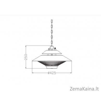 Activejet Plieninis terasos šildytuvas APH-IH1500 3