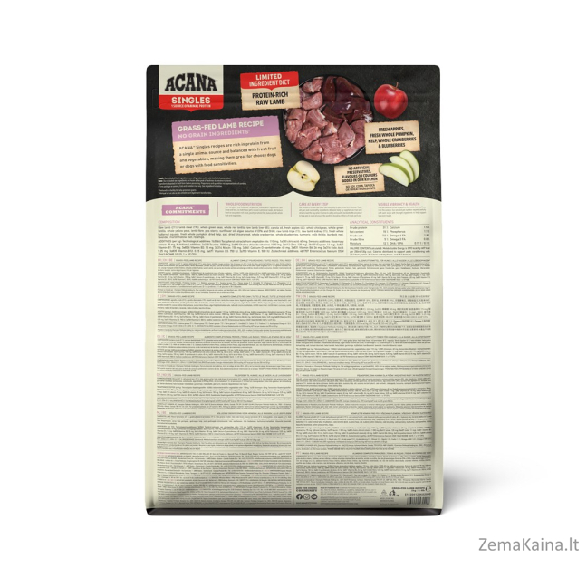 ACANA Singles Grass-Fed Lamb - sausas maistas šunims - 2kg 1