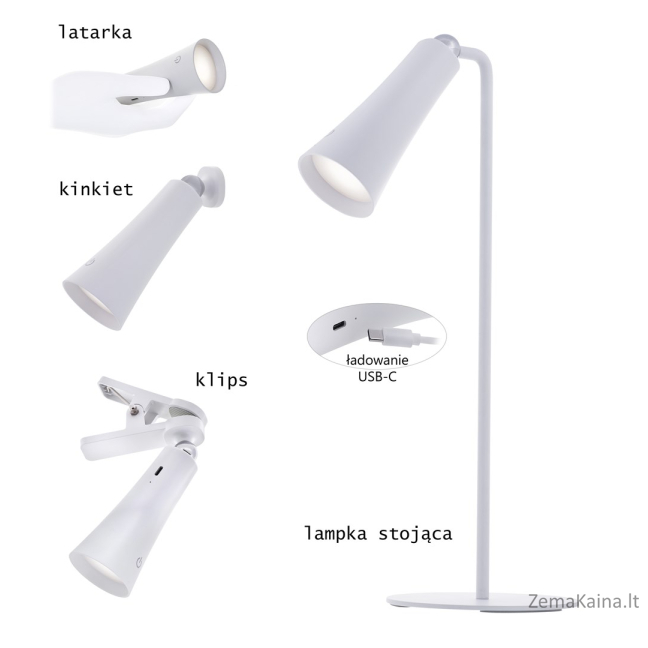 Activejet Daugiafunkcinė lempa AJE-IDA 4IN1 12