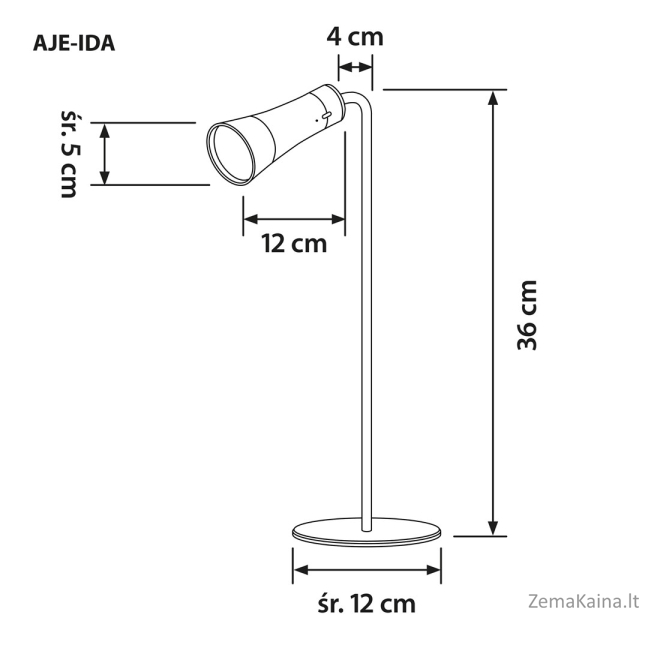 Activejet Daugiafunkcinė lempa AJE-IDA 4IN1 19