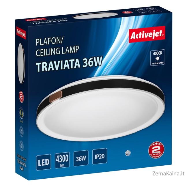 Activejet LED lubinis šviestuvas AJE-TRAVIATA 36W 3