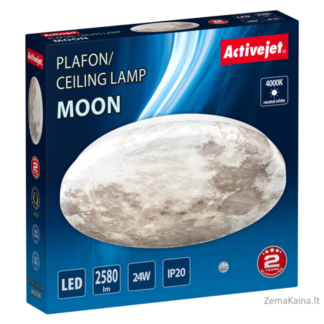 Activejet LED lubų plafonas AJE-MOON 24W 8