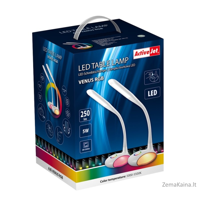 Activejet LED stalinė lempa VENUS su RGB pagrindu 7