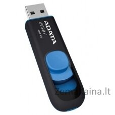 ADATA 64GB DashDrive UV128 USB atmintukas USB A tipo 3.2 Gen 1 (3.1 Gen 1) Juoda, Mėlyna