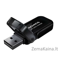 ADATA UV240 USB atmintukas 64 GB USB A tipo 2.0 Juoda