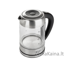 Adler AD 1247 NEW elektrinis virdulys 1,7 L, Nerūdijančiojo plieno, Permatomas 2200 W