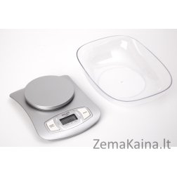 Adler AD 3137s Elektroninės virtuvinės svarstyklės Sidabras Stalviršis