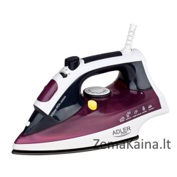 Adler AD 5022 Sauso ir garų tipo lygintuvas Keraminis padas Mėlyna, Balta 2200 W