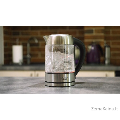 Adler AD 1247 NEW elektrinis virdulys 1,7 L, Nerūdijančiojo plieno, Permatomas 2200 W 8