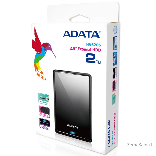 ADATA AHV620S-2TU3-CBK išorinis kietasis diskas 2000 GB Juoda 7