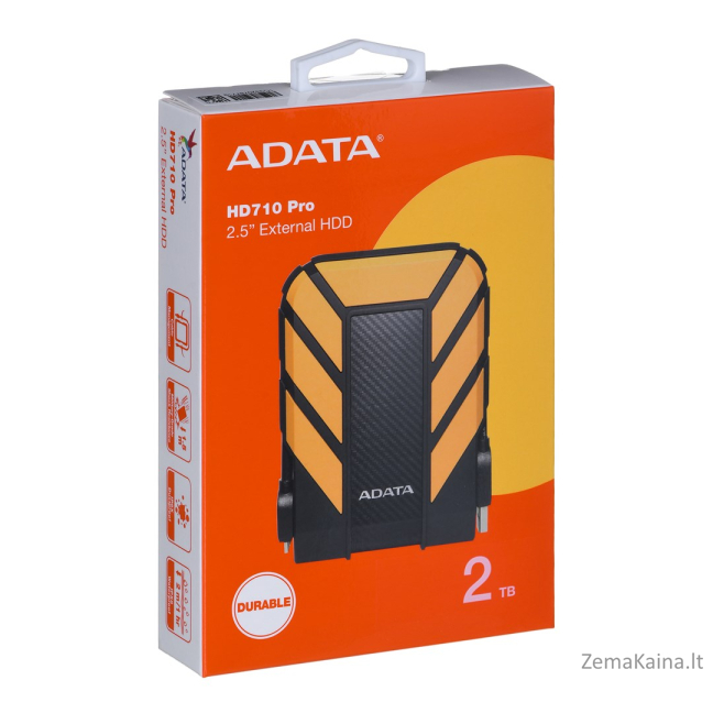 ADATA HD710 Pro išorinis kietasis diskas 2000 GB Juoda, Geltona 6