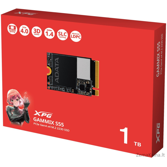 ADATA SSD GAMMIX S55 1TB Gen 4x4 2230 1