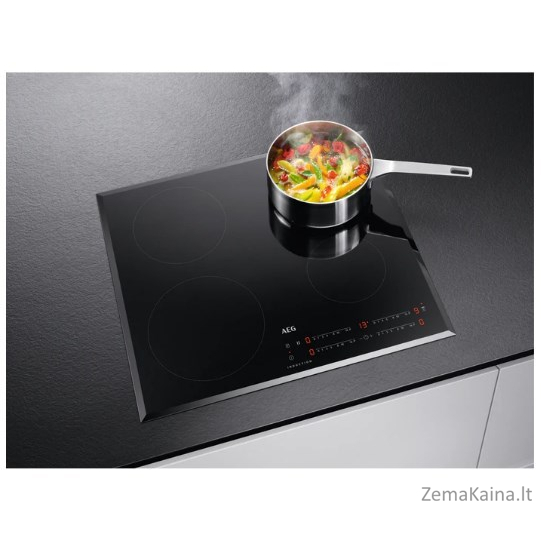 AEG IKB64410FB Juoda Įmontuoti 59 cm Indukcinė viryklė, padalyta į sritis 4 zone(s) 6