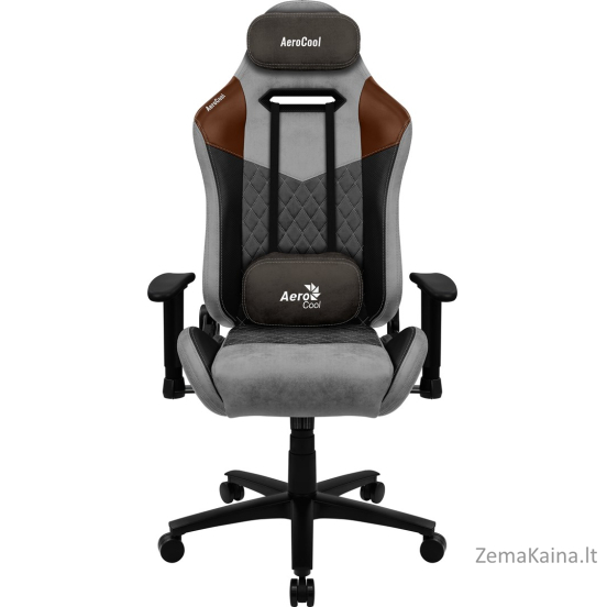 Aerocool DUKE AeroSuede Universali kompiuterinių žaidimų kėdė Juoda, Ruda, Pilka