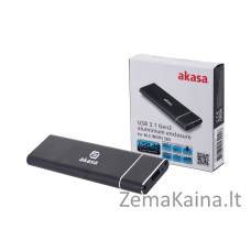Akasa AK-ENU3M2-02 saugojimo diskų korpusas SSD korpusas Juoda M.2