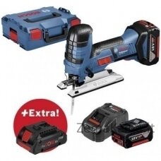 AKUMULIATORINIS SIAURAPJŪKLIS BOSCH GST 18 V-LI S PROFESSIONAL 2X5.0 + 1X4.0 AH